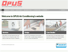 Tablet Screenshot of opusair.co.uk